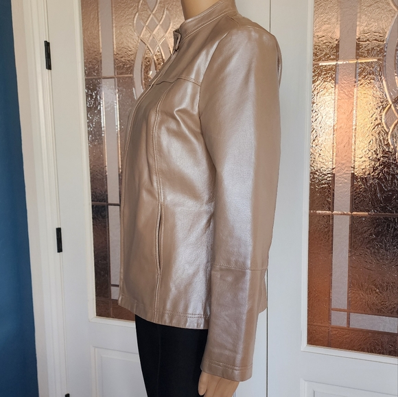 LEATHER CHADWICKS OF BOSTON JACKET - Picture 7 of 13